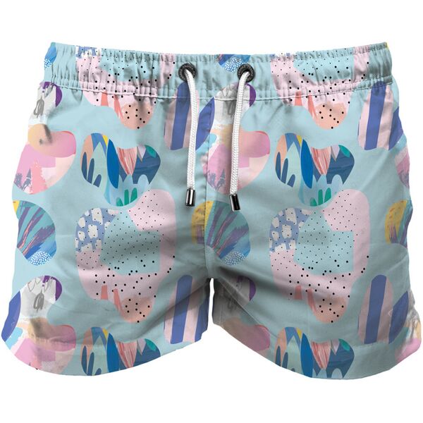 franks boardshort mid coral blue m