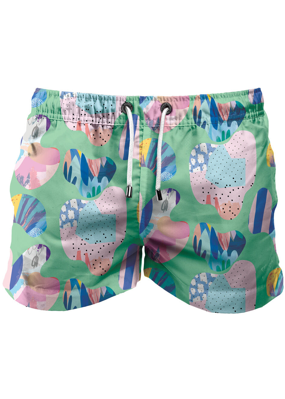 FRANKS BOARDSHORT MID CORAL GREEN M