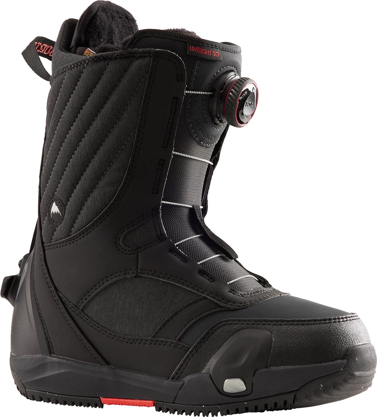 burton limelight boa step on black 265