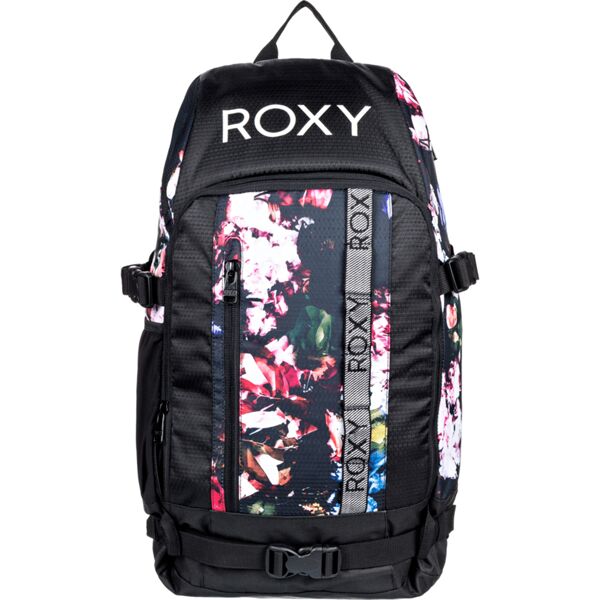 roxy tribute backpack true black blooming party one size