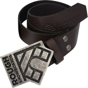 ROUGH LOGO BELT SILVER BROWN One Size