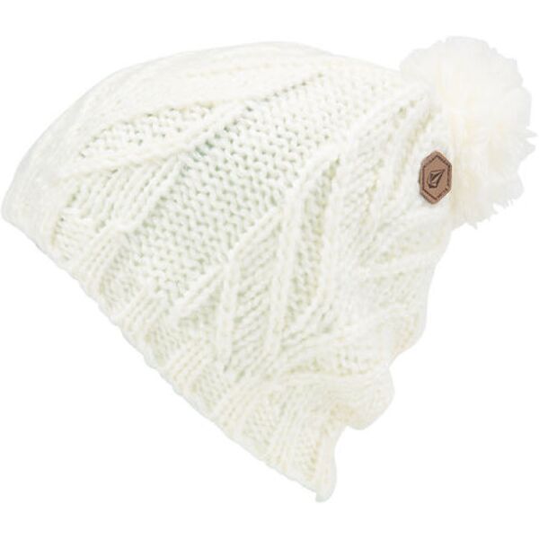 volcom leaf beanie white one size