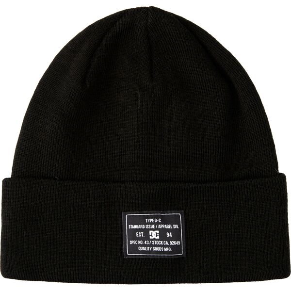 dcshoe label beanie black one size