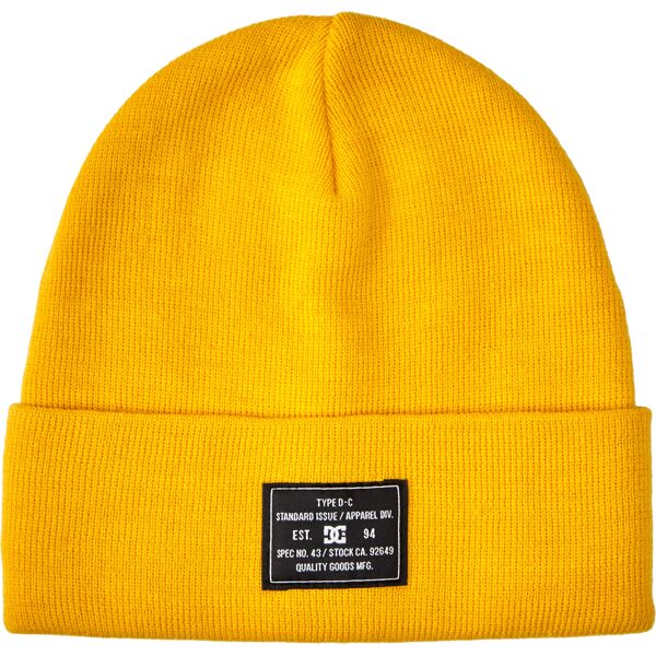 dcshoe label beanie old gold one size