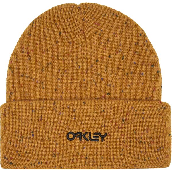 oakley b1b speckled beanie amber yellow one size