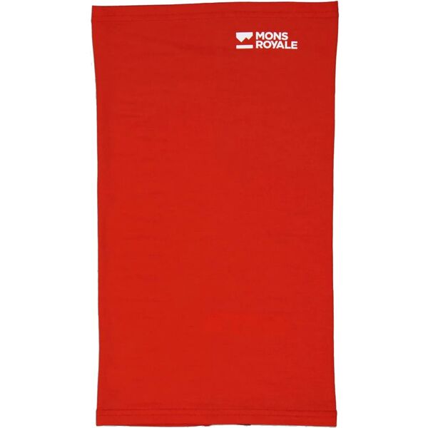 mons royale daily dose merino neckwarmer retro red one size