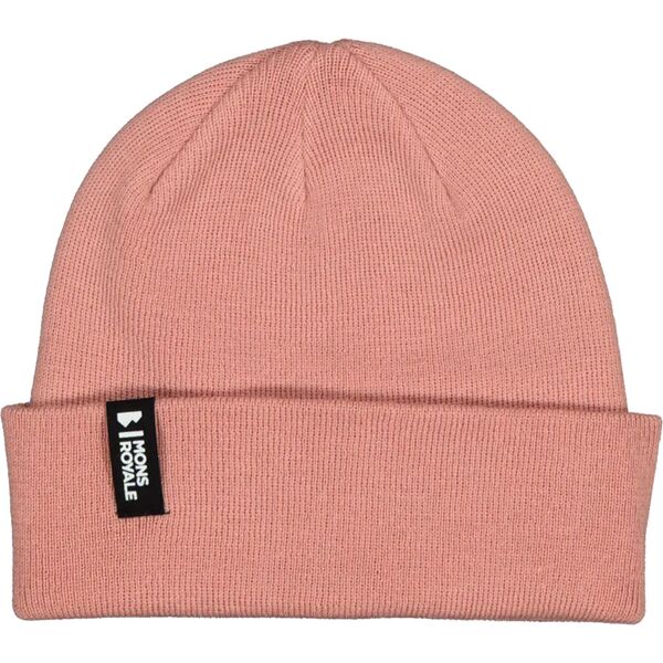 mons royale mccloud beanie dusty pink one size