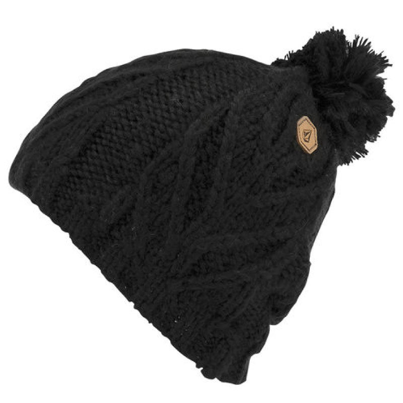 volcom leaf beanie black one size