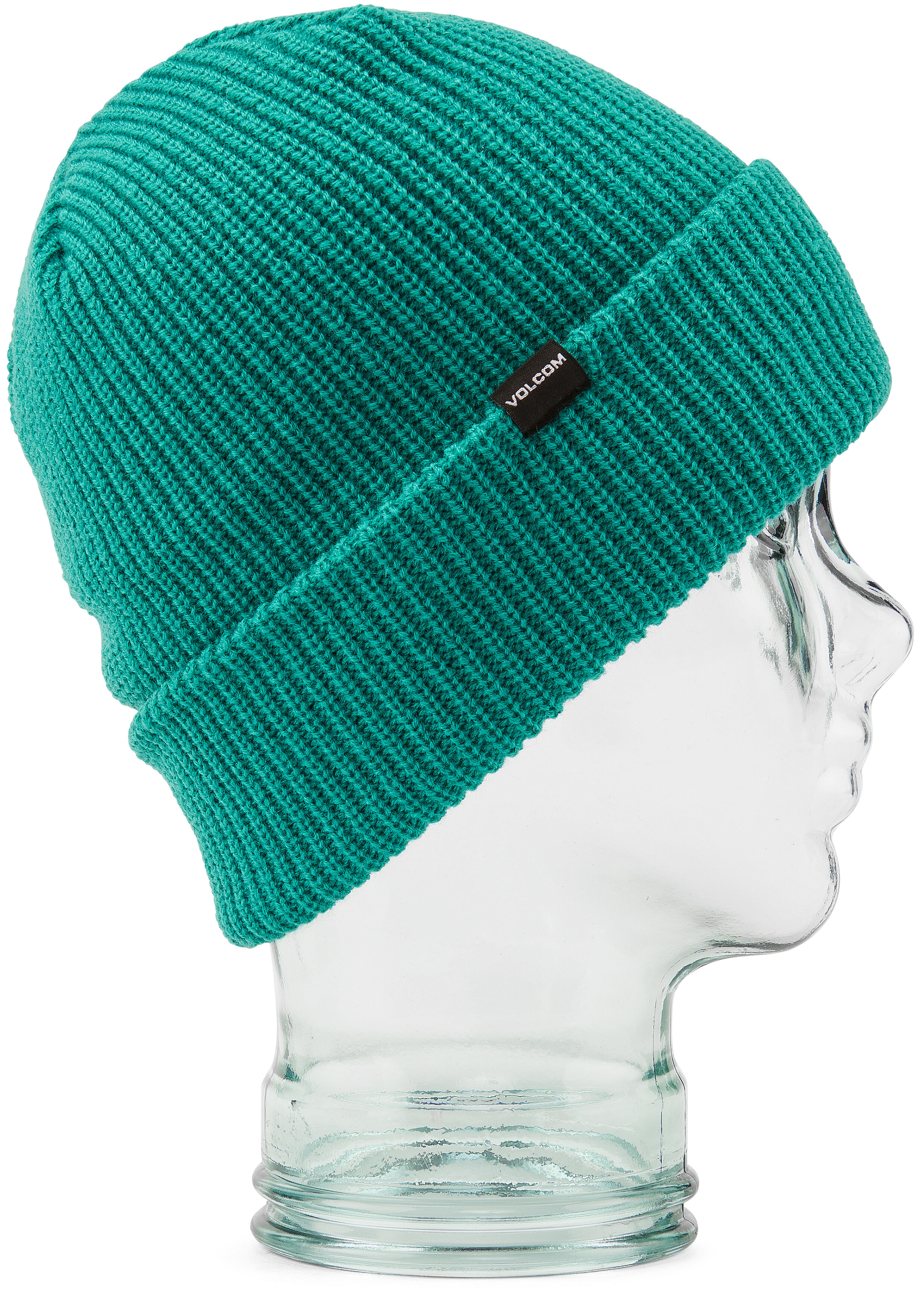 volcom youth lined beanie vibrant green one size