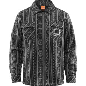 THIRTYTWO REST STOP ZIP UP SHIRT BLACK CHARCOAL L