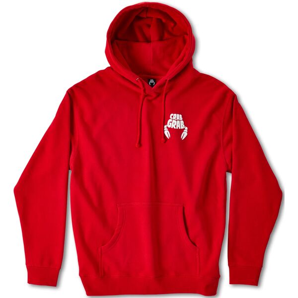 crab grab the logo hoody red xl