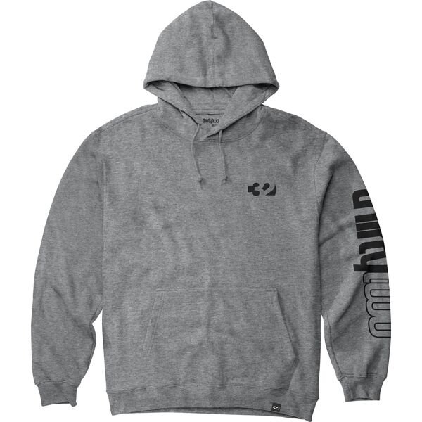 thirtytwo double hoodie grey heather m