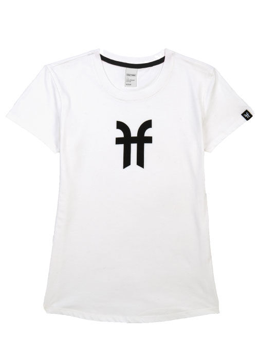 FACTION LOGO W T SHIRT WHITE S