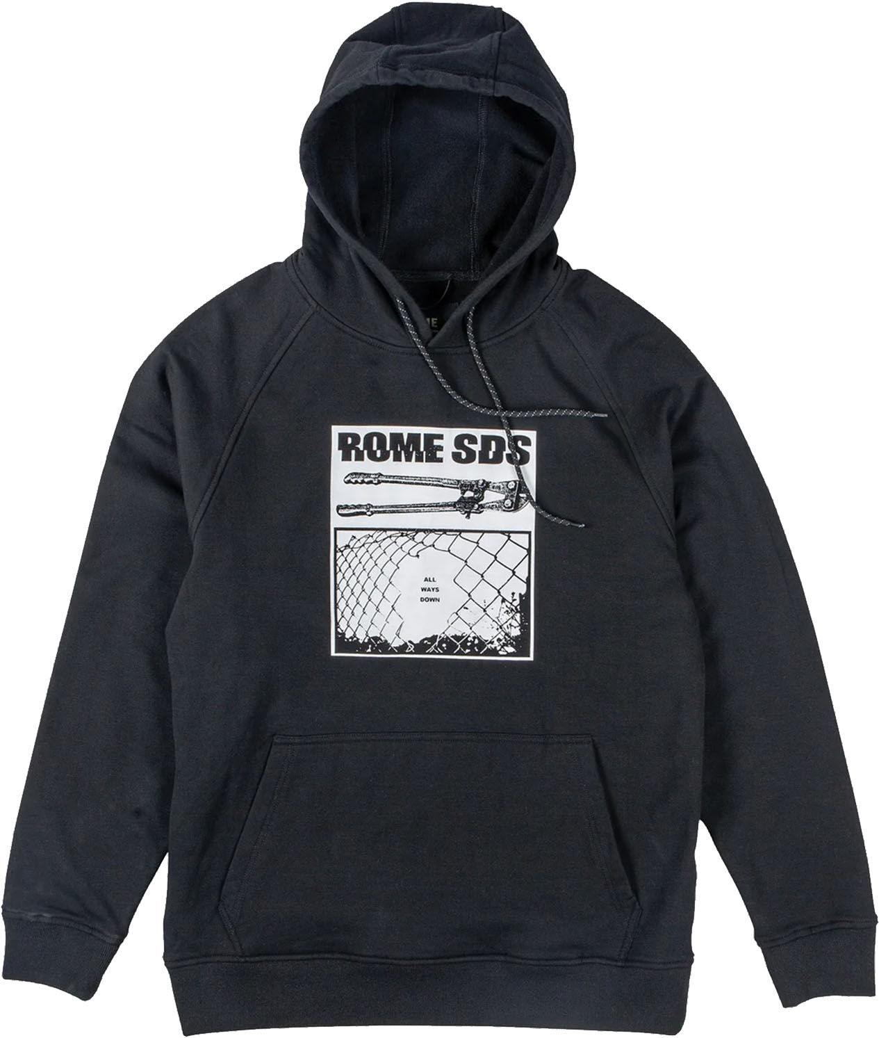 ROME BASIC HOODIE BLACK BLACK M