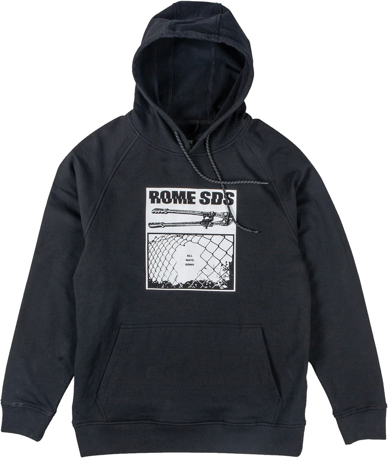 ROME BASIC HOODIE BLACK BLACK L