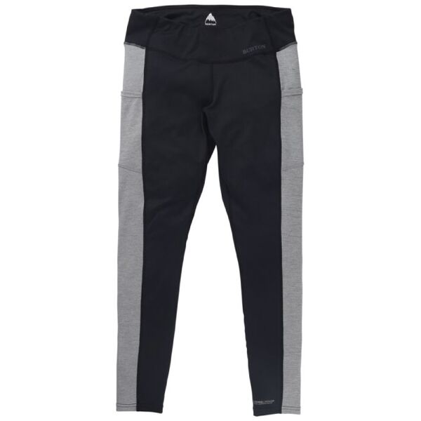 burton midweight x base layer pant wmn true black gray heather s