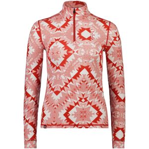 MONS ROYALE WMN CASCADE MERINO QUARTER ZIP RETRO RED NORDTEK S