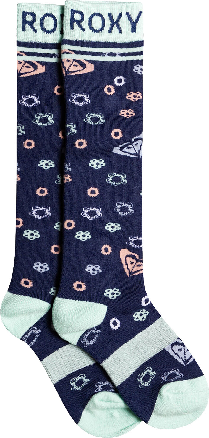 Roxy FROSTY GIRL SOCKS MEDIEVAL BLUE NEO LOGO S-M