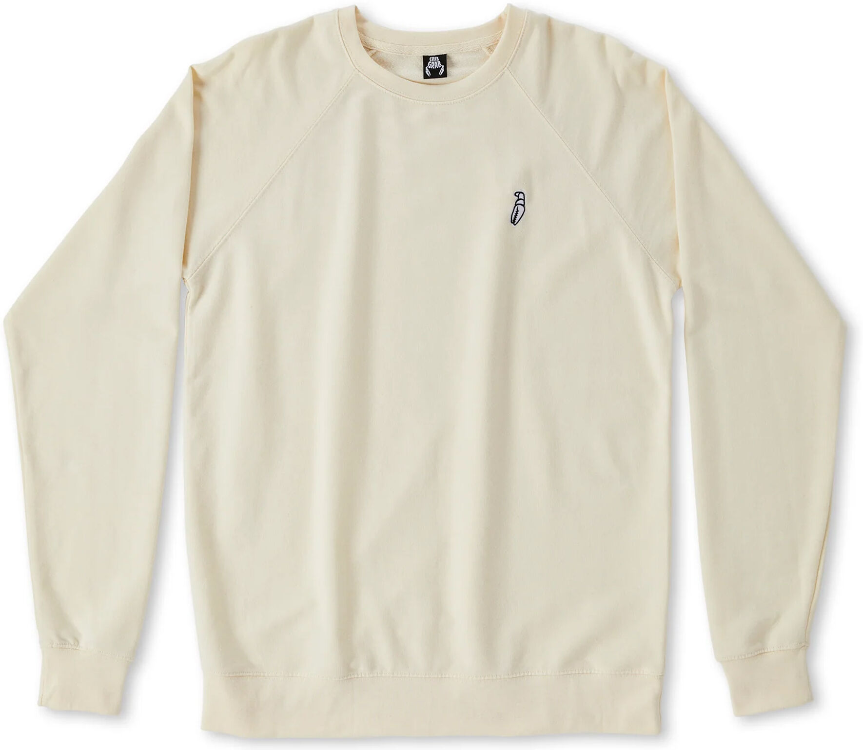 CRAB GRAB EMBROIDERED CLAW CREW BONE M