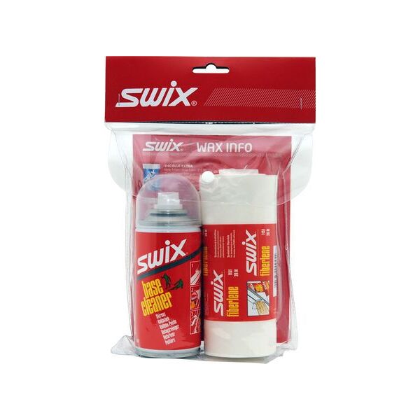 swix base cleaner and fiberlene set 150 ml e 20 m one size