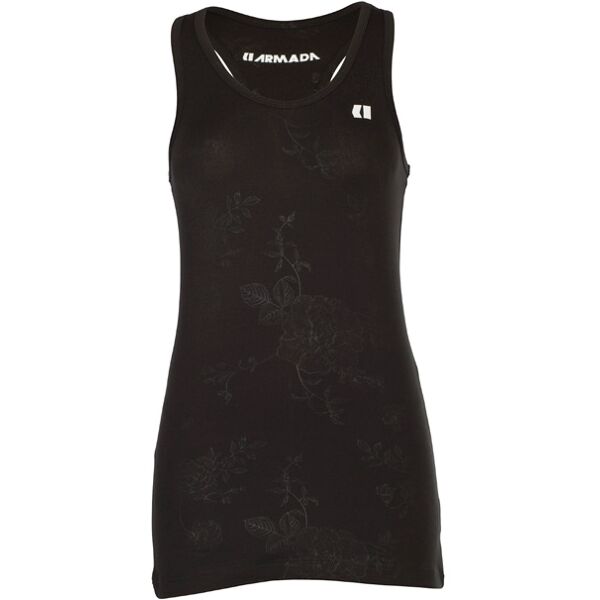 armada haven tank top wmn black floral emboss s