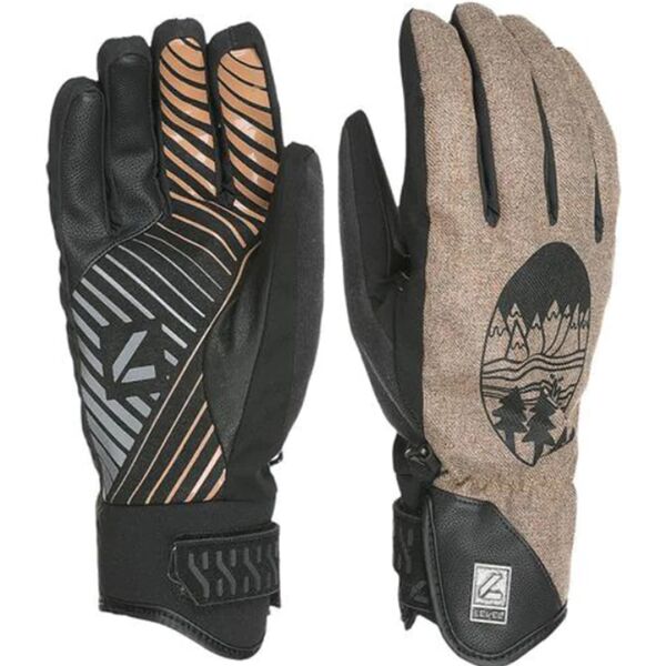 level suburban glove brown m-l