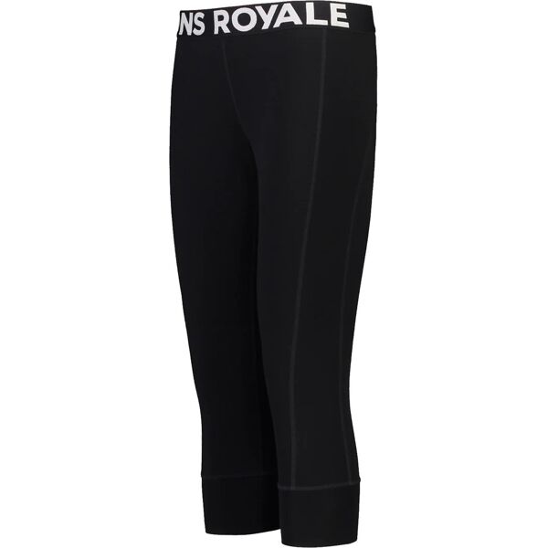 mons royale wmn cascade merino quarter legging black xs