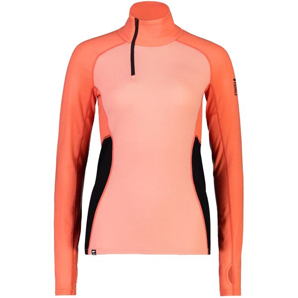 mons royale wmn olympus half zip high vis l