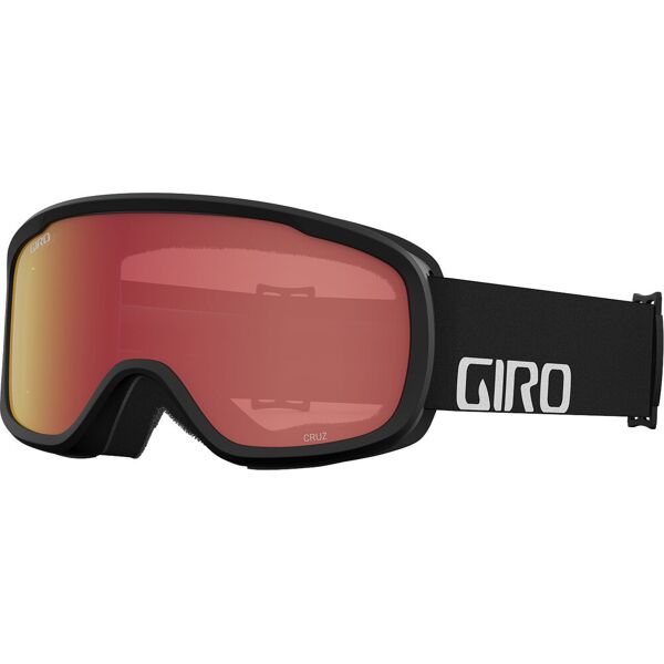 giro cruz black wordmark amber scarlet one size