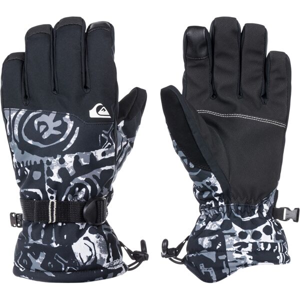 quiksilver mission glove snow heritage true black l