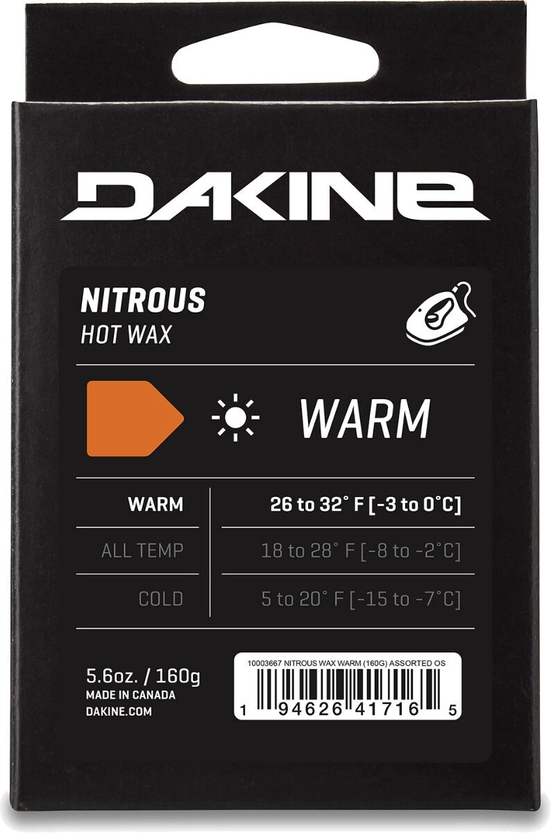 dakine nitrous wax 160g warm one size