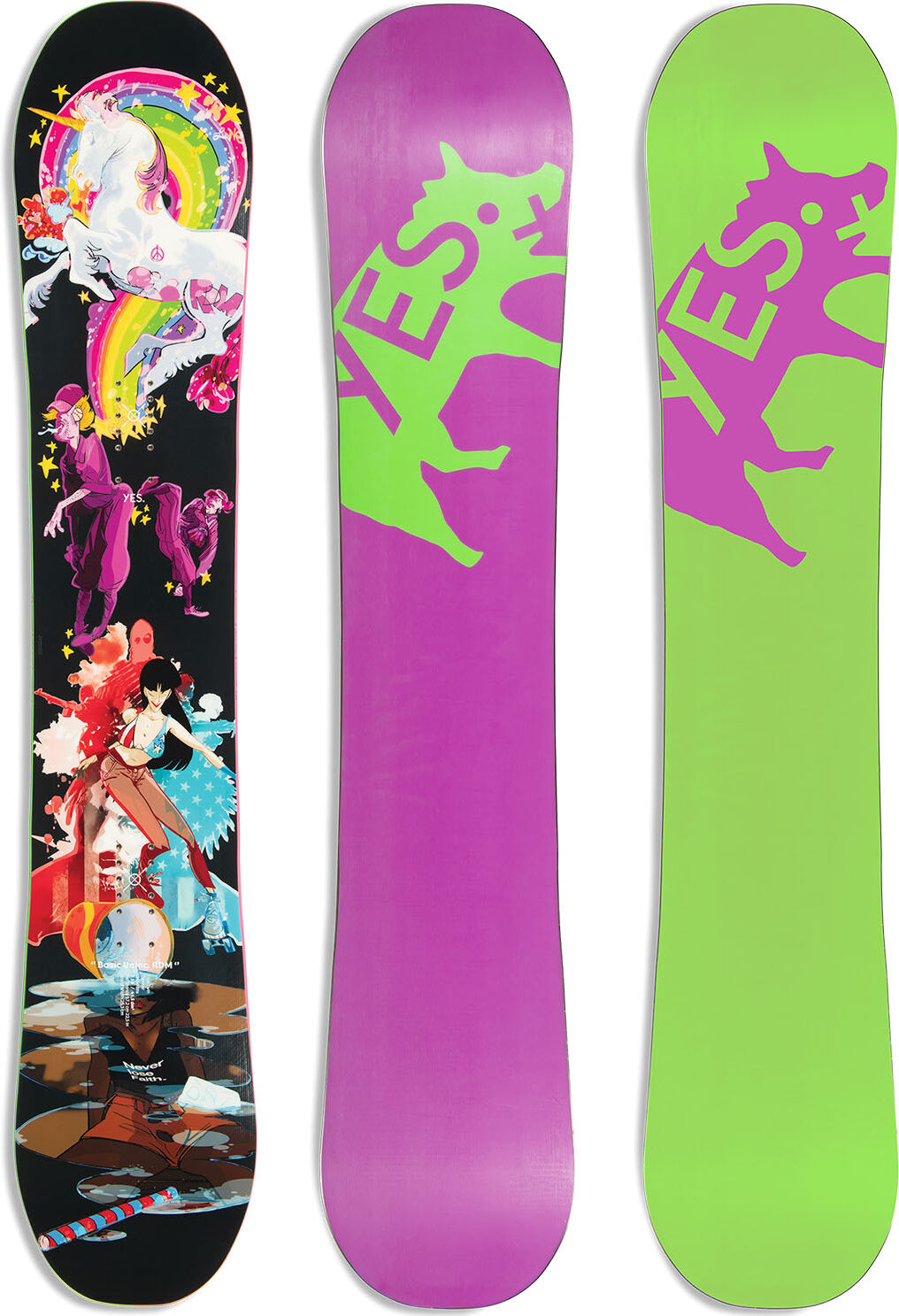 yes snowboard basic uninc rdm wide u 156