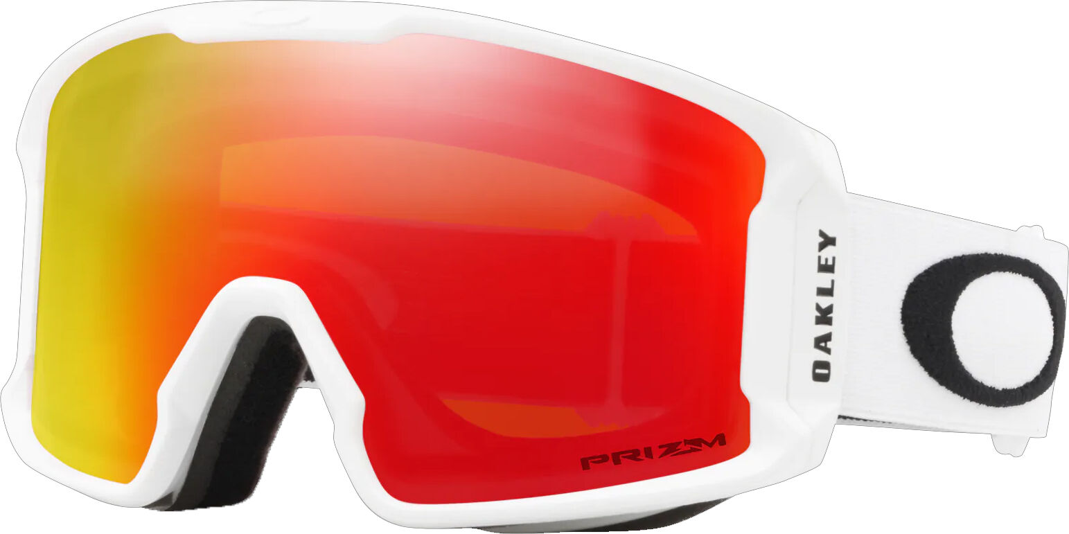 oakley line miner m matte white prizm snow torch iridium one size