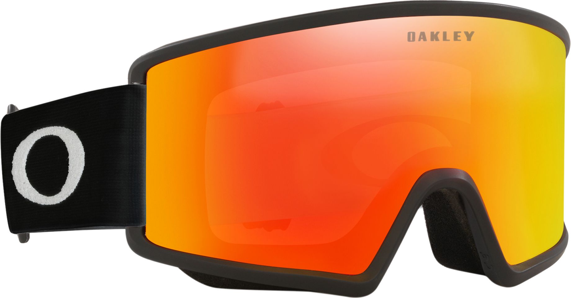 oakley target line l iridium matte black fire iridium one size