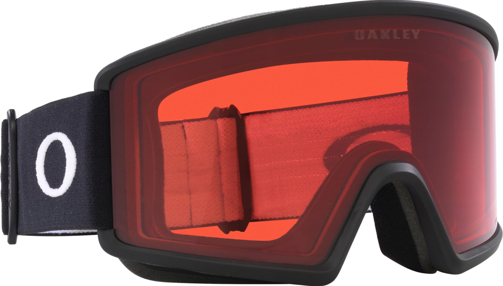 oakley target line l prizm matte black prizm snow rose one size