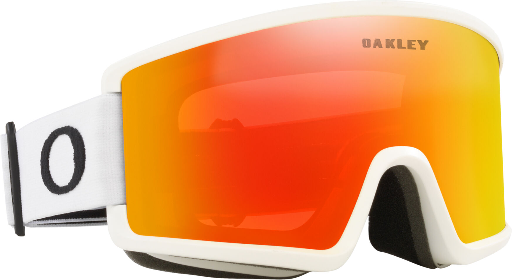 oakley target line m iridium matte white fire iridium one size