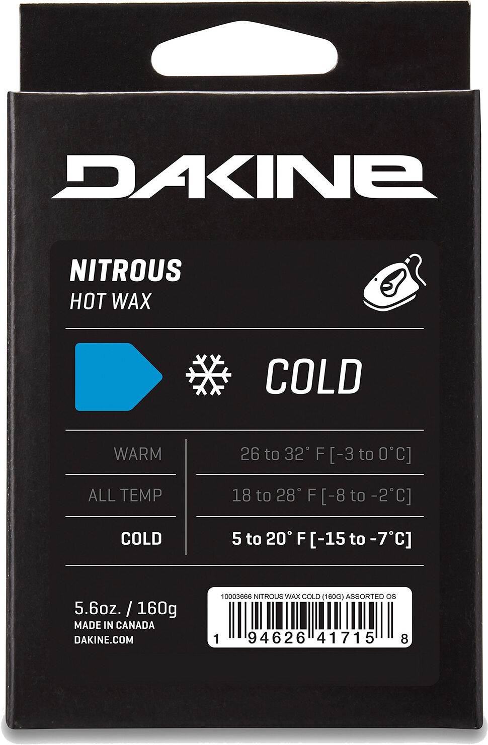 DAKINE NITROUS WAX 160G COLD One Size