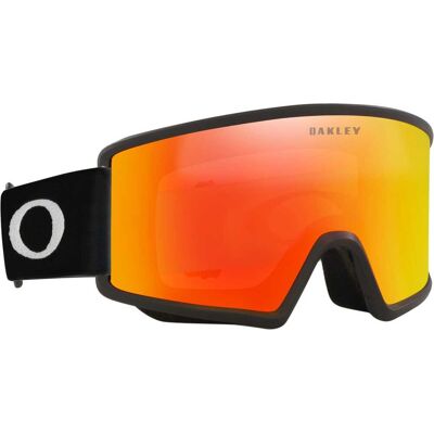 Oakley Target Line M Iridium Nero Opaco Fire Iridium - Maschera Oakley Target Line M Iridium Nero Opaco Fire Iridium - Maschera