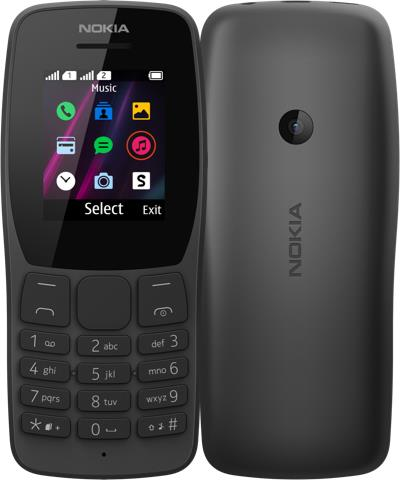 Nokia 110 4,5 cm (1.77") Nero Telefono cellulare basico