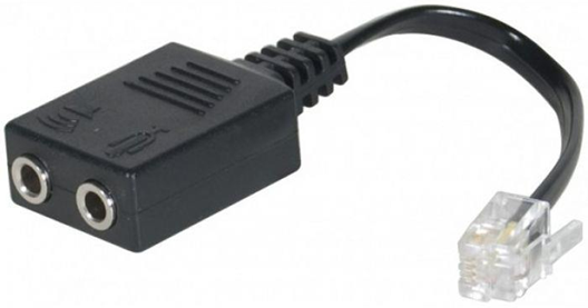Dexlan 574400 adattatore per inversione del genere dei cavi RJ-9 2 x 3.5mm Nero Dexlan 574400 adattatore per inversione del genere dei cavi RJ-9 2 x 3.5mm Nero