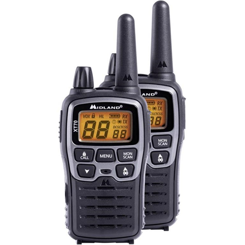 Midland Radio ricetrasmittente portatile LPD PMR  XT70 C1180 Kit da 2 Midland Radio ricetrasmittente portatile LPD PMR  XT70 C1180 Kit da 2
