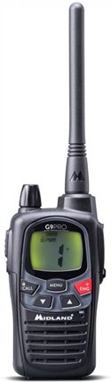Midland G9 Pro ricetrasmittente 101 canali 446.00625 - 446.19375 MHz Nero Midland G9 Pro ricetrasmittente 101 canali 446.00625 - 446.19375 MHz Nero