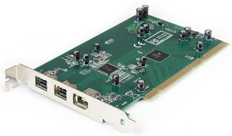StarTech.com Scheda adattatore FireWire 2b 1a PCI 1394b a 3 porte con kit DV Editing StarTech.com Scheda adattatore FireWire 2b 1a PCI 1394b a 3 porte con kit DV Editing