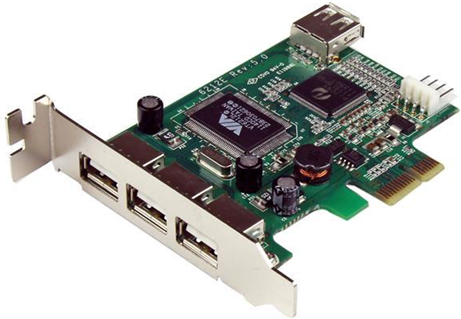 StarTech.com Scheda Pci Express basso prfilo con 4 porte USB 2.0 ad alta velocit