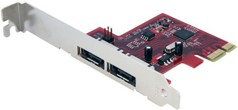 StarTech.com Scheda eSATA Controller PCI Express a 2 porte 6 Gbps, SATA