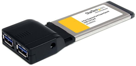 StarTech.com Adattatore scheda ExpressCard SuperSpeed USB 3.0 a 2 porte con supporto UASP StarTech.com Adattatore scheda ExpressCard SuperSpeed USB 3.0 a 2 porte con supporto UASP