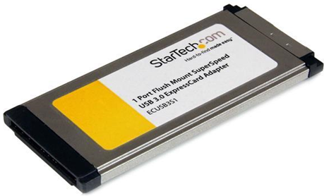 StarTech.com Adattatore scheda ExpressCard SuperSpeed USB 3.0 a scomparsa 1 porta con supporto UASP