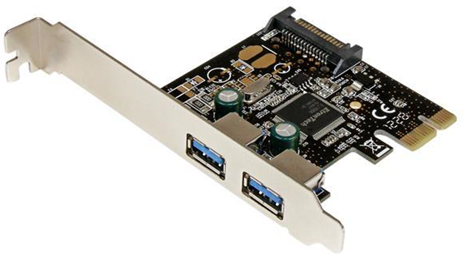 StarTech.com Scheda controller USB SuperSpeed 3.0 PCIe PCI Express a 2 porte con alimentazione SATA