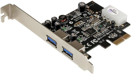 StarTech.com Adattatore scheda SuperSpeed USB 3.0 con 2 porte PCI Express (PCIe) con UASP - Alimentazione LP4 StarTech.com Adattatore scheda SuperSpeed USB 3.0 con 2 porte PCI Express (PCIe) con UASP - Alimentazione LP4