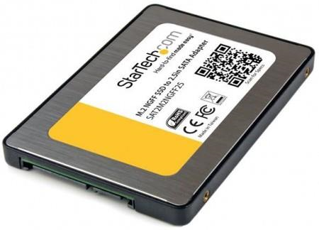 Startech.Com Adattatore SSD M.2 a 2,5 SATA III - Convertitore NGFF Disco rigido a stato solido SSD con custodia protettiva ...